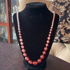 #121 - LIVE SHOW - Pink Beaded Necklace